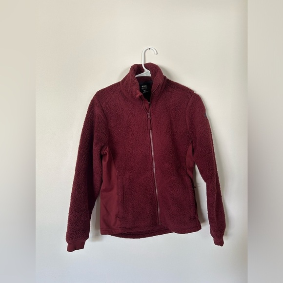 Helly Hansen Sweaters - Burgundy Helly Hansen Sherpa Jacket